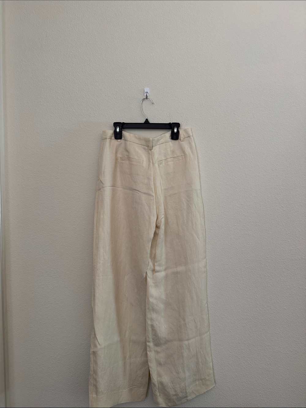 J. Crew Wide-Leg Linen Blend Pants in Light Cream - Picture 2 of 3